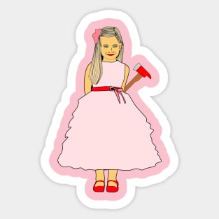 Little Miss Fireaxe Sticker